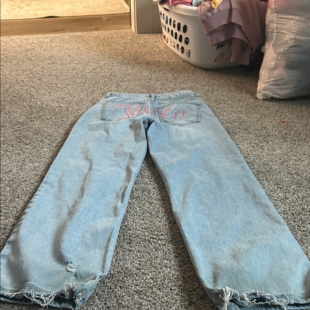 Juicy Couture Light Blue Straight Leg Jeans